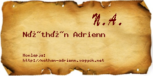 Náthán Adrienn névjegykártya